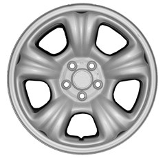 Wheel Skin Set 16" Matador, Chrome Subaru Matador 03-07 | Hollander # 68727