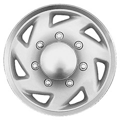 Ford 16" E150-E450 F150-F350 Chrome/Silver Replica Wheel Covers  Universal Fit  Set (4)